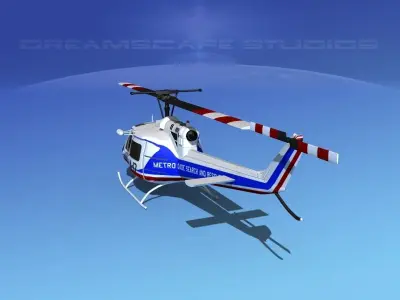 Bell 204 Dade County SAR 3D model