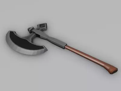 War Axe Low-poly 3D model