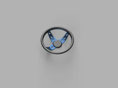  steering wheel Free low-poly 3D model