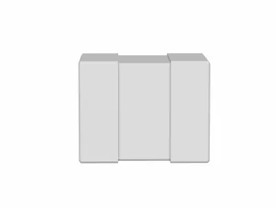 Ceramic SMD Capacitor 1210 Low-poly 3D model