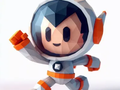 Cartoon Astronaut 3D Printable Model 3D print model purchase