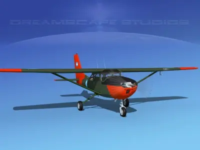 Cessna T-41 Mescalero Argentine Army 3D model