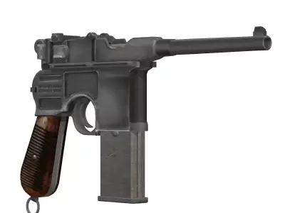 Mauser Broomhandle 1912 3D model