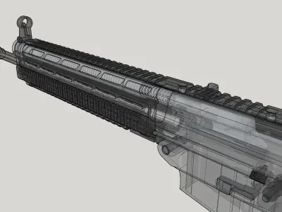 Sig 556 Classic Swat 3D model