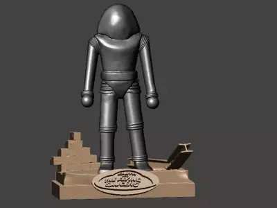 Earth vs Flying Saucers figurine 3D print model