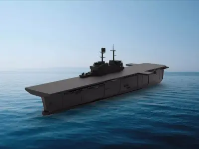 Wasp-class amphibious assault ship 3D model