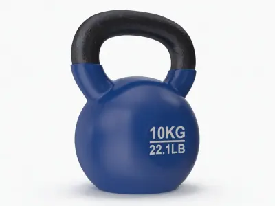 Kettlebell 10Kg Vinyl 3D model