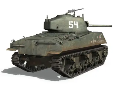 M4A2 Sherman - Destroyer 3D model
