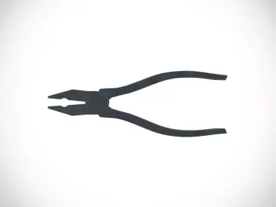 Plier Low-poly 3D model