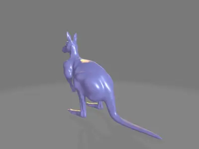 Muscular Kangaroo 3D model