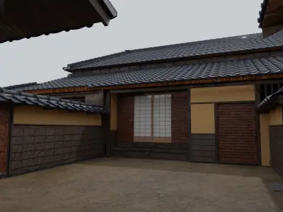 Japanese writer Koizumi Yakumo house 3D model