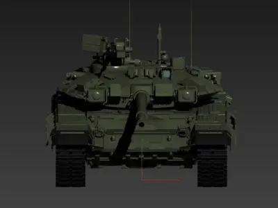 russia t-90 tank 3D model
