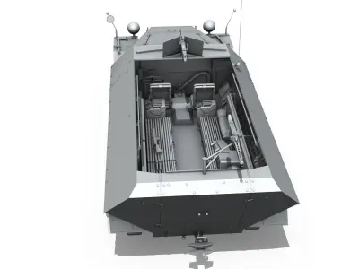 SDKFZ 251 - Ausf D - Hanomag Half-Truck 3D model