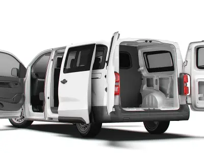 Vauxhall Vivaro Electric CombiVan L3 HQ Interior 2024 3D model