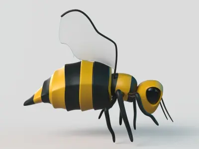 Bee  Cartoon 3D model