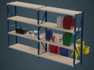 Industrial Props Collection 1A Low-poly 3D model