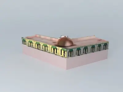 CENTER CITY, Tlachichuca, PUEBLA, MEXICO. Free 3D model