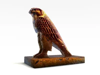 Egyptian Hawk Horus God bird Low-poly 3D model