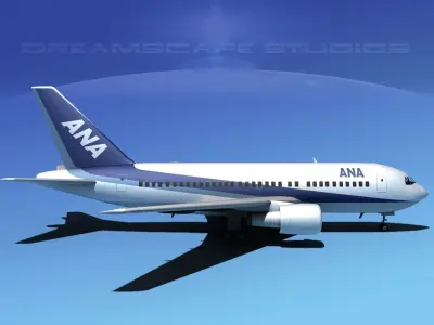 Boeing 767-100 ANA 3D model