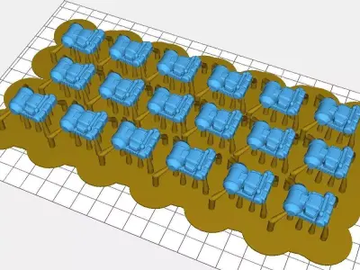 Sci-Fi Hard Infantry Backpack Free 3D print model