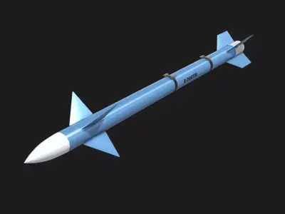 R-Darter Air to Air Missile Low-poly 3D model