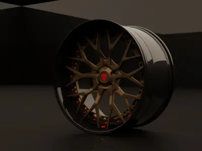 forged wheel series rv-rs01-270595 3D model