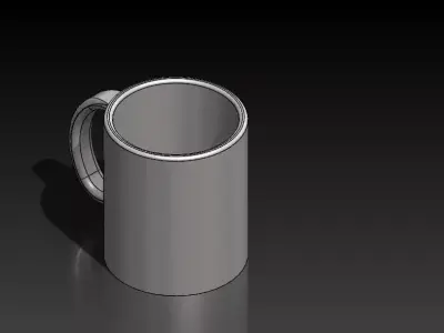 Glass MUG Free 3D model