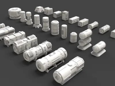 scifi props 3D model