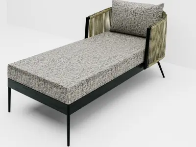 Modern Sunbed 3D 3D model