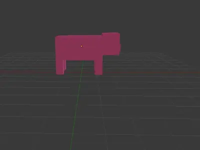 Minecraft Pig 3D model