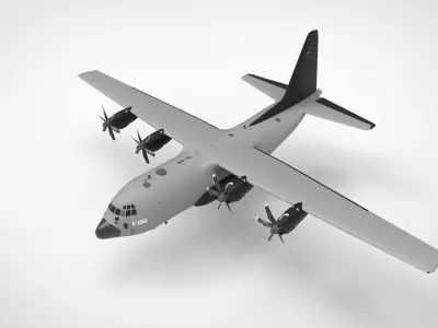 US Military Aircraft 6 list 3d model Part II Low-poly 3D model