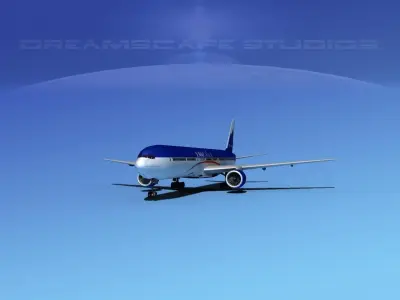 Boeing 777-300 Lan Chile 3D model