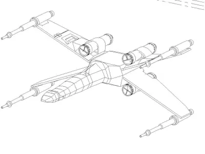 Revit X-Wing Elevate Your Designs with Interactive Wing Control Low-poly 3D model