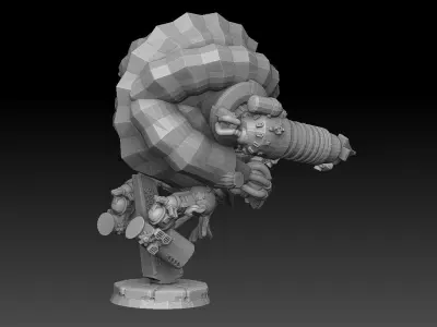 Nautiloid Horror Superheavy Carapace 3D print model
