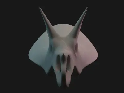 Triceratops skull 3D model