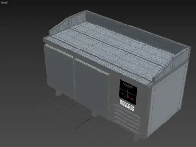U-Line Pizza Prep Table Refrigerators UCPP466 SS61A 3D model