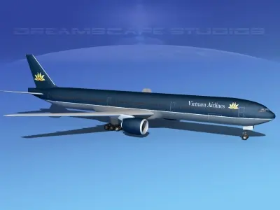 Boeing 777-300 MP Air Vietnam 3D model