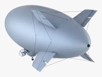Blimp Airship v 1 3D model