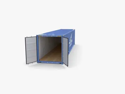 40ft Shipping Container NYK Logistics v1 3D model