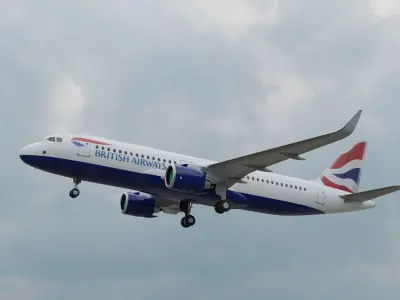 A320 NEO Low-poly 3D model