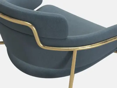 Debi Strike Lounge armchair 3D model