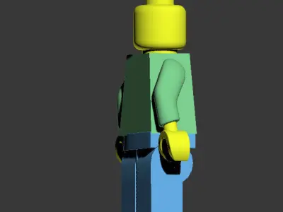 lego1 lego man Low-poly 3D model