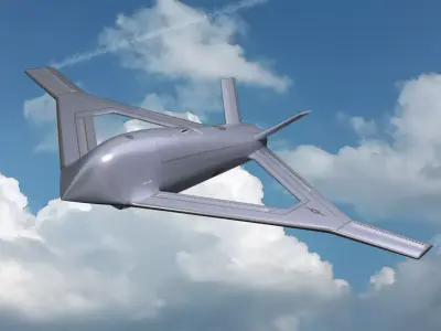 CRANE UCAV 3D model
