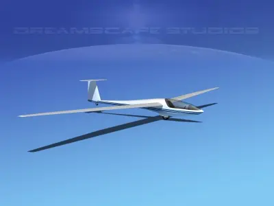 DG-400 17-Metre Motorglider V05 3D model