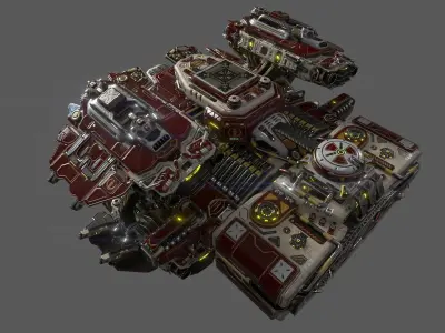 Imperial BUFFALO Heavy Fusion Drive Section 3D model
