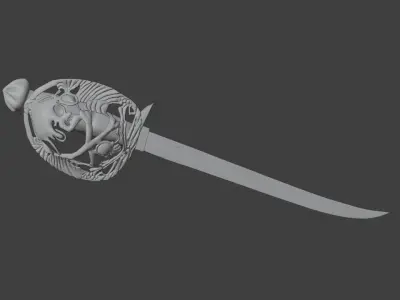 Pirate Saber - Sable Pirata 3D model