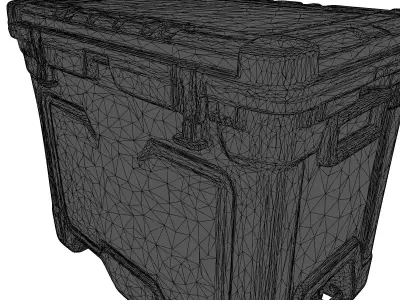 Camping Cooler Ice Chest Box 3D model