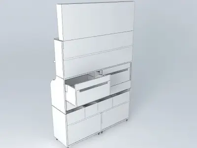 Kit134 Desk Drawer Bread Box by Alex Marques Free 3D model