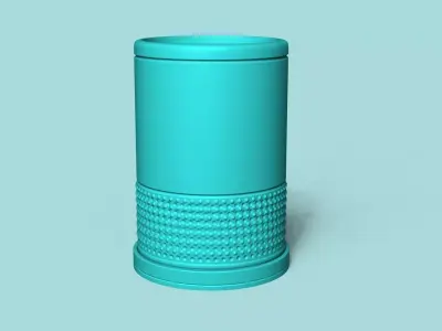Vase 06 with Plate - Simple Plant Pot - Home Decor Free 3D print model
