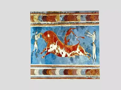 Minoic Art - Palace of Cnossos in Crete Low-poly 3D model